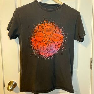 Roger Waters US + THEM 2017 tee Pink Floyd sz S
